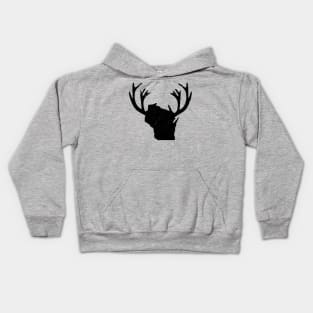 Wisconsin Deer Hunting Kids Hoodie